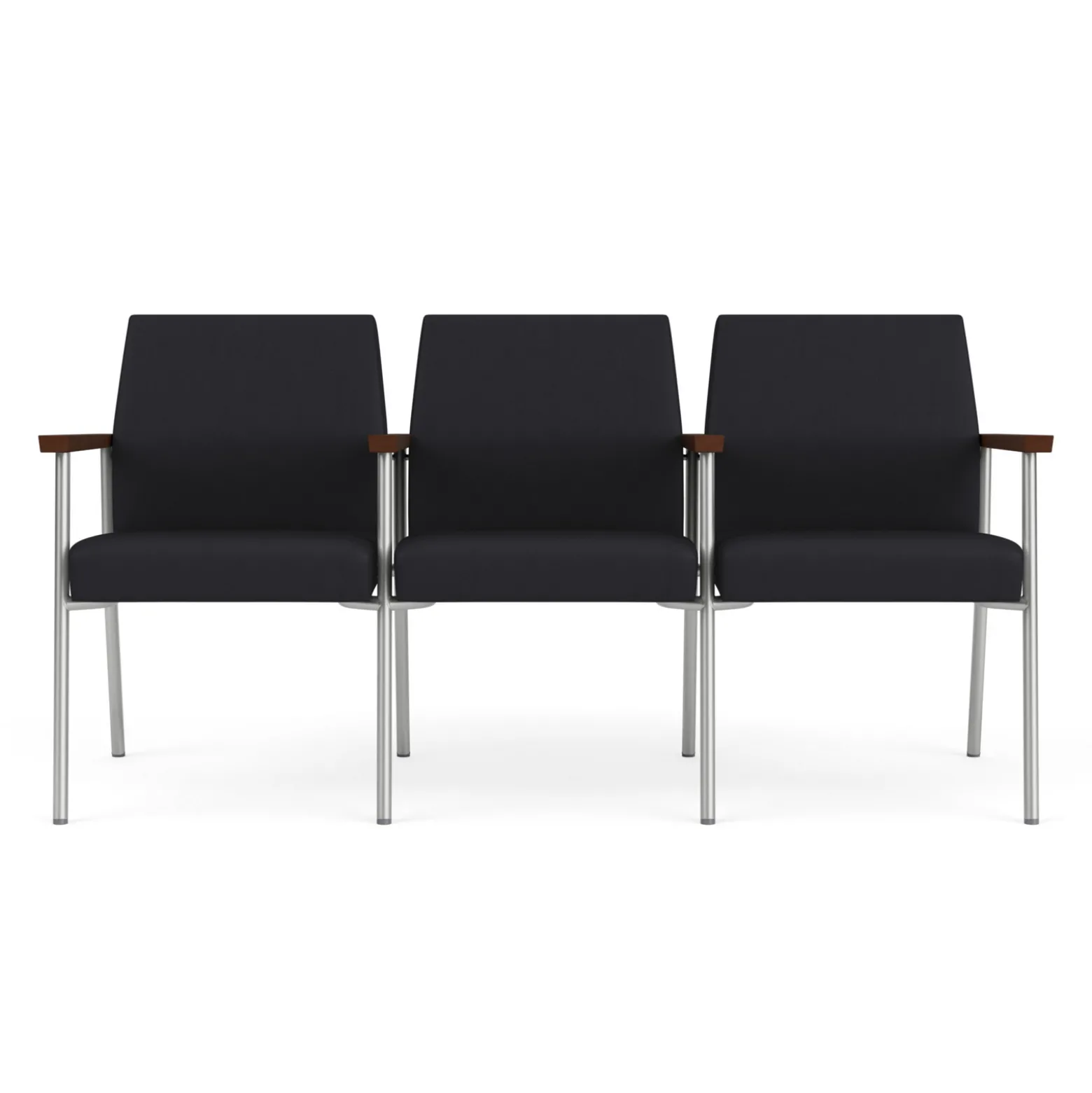 Uptown Three-Seater with Center Arms in Premium Upholstery