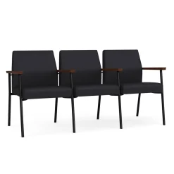Uptown Three-Seater with Center Arms in Premium Upholstery
