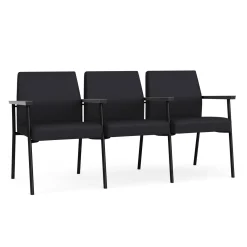 Uptown Three-Seater with Center Arms in Premium Upholstery