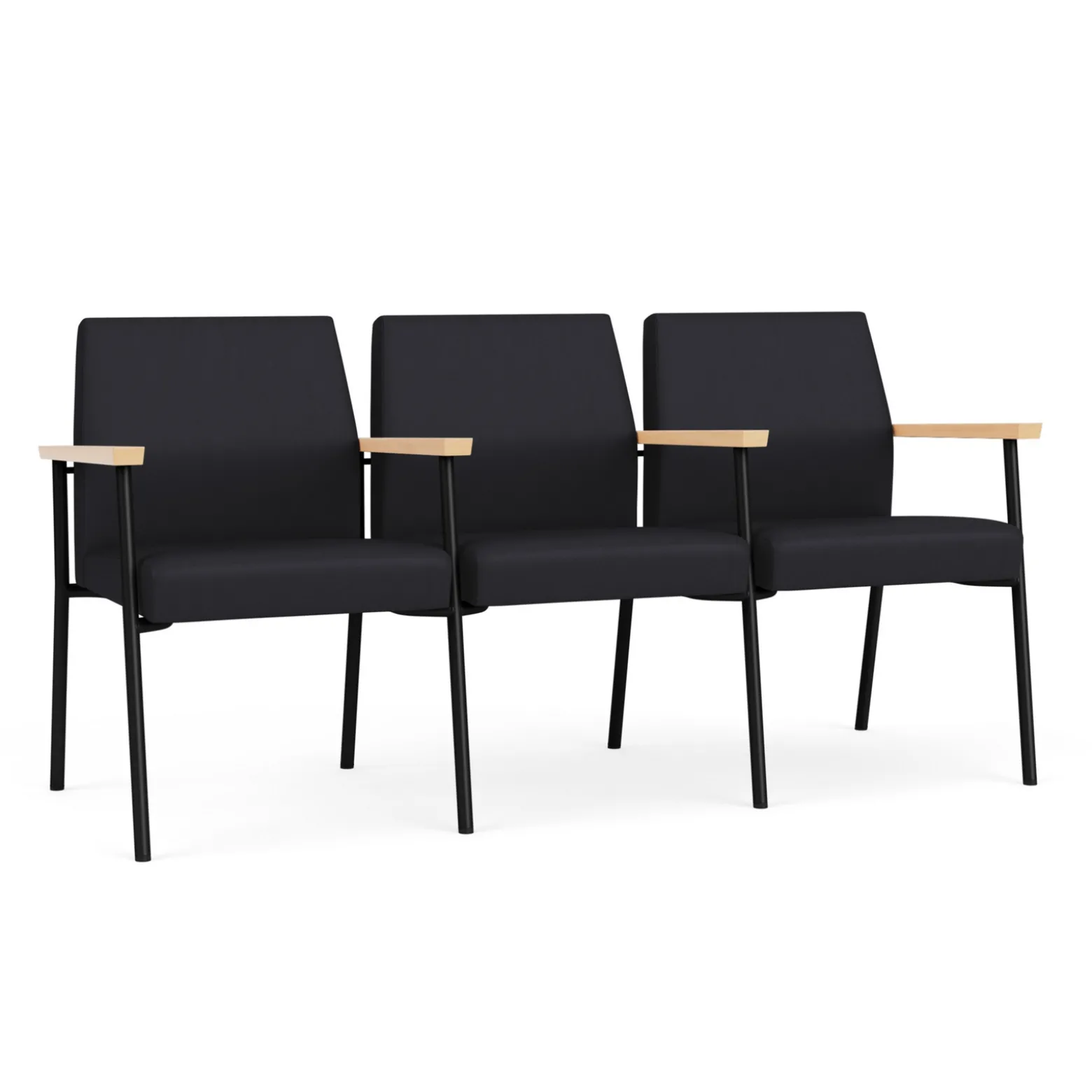 Uptown Three-Seater with Center Arms in Premium Upholstery