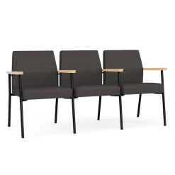 Uptown Three-Seater with Center Arms in Premium Upholstery