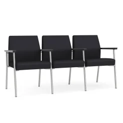 Uptown Three-Seater with Center Arms in Premium Upholstery