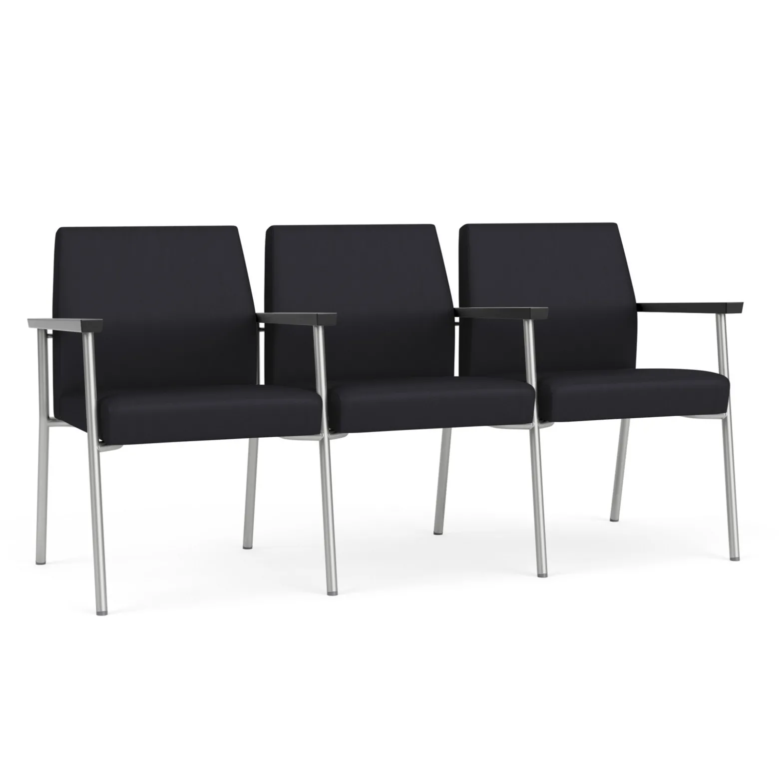 Uptown Three-Seater with Center Arms in Premium Upholstery