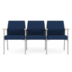 Uptown Three-Seater with Center Arms in Premium Upholstery