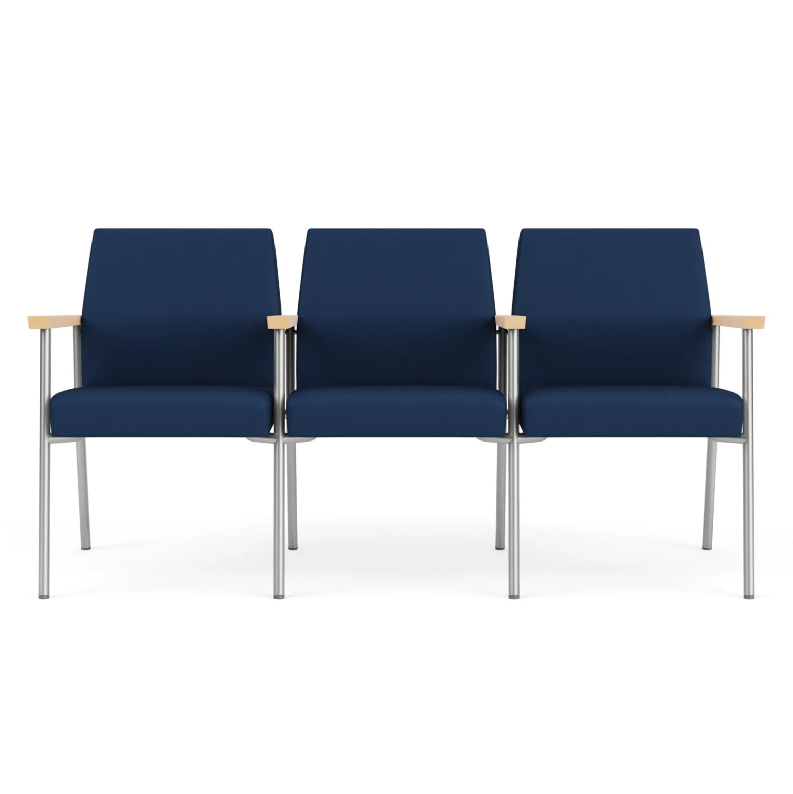 Uptown Three-Seater with Center Arms in Premium Upholstery