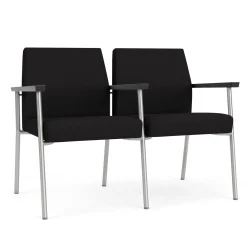 Uptown Two-Seater with Center Arms in Standard Fabric