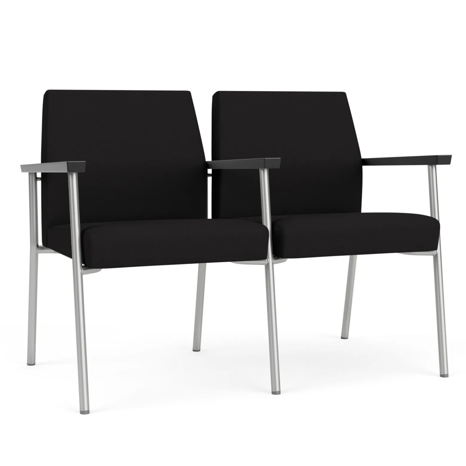 Uptown Two-Seater with Center Arms in Standard Fabric