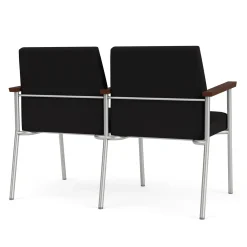Uptown Two-Seater with Center Arms in Standard Fabric