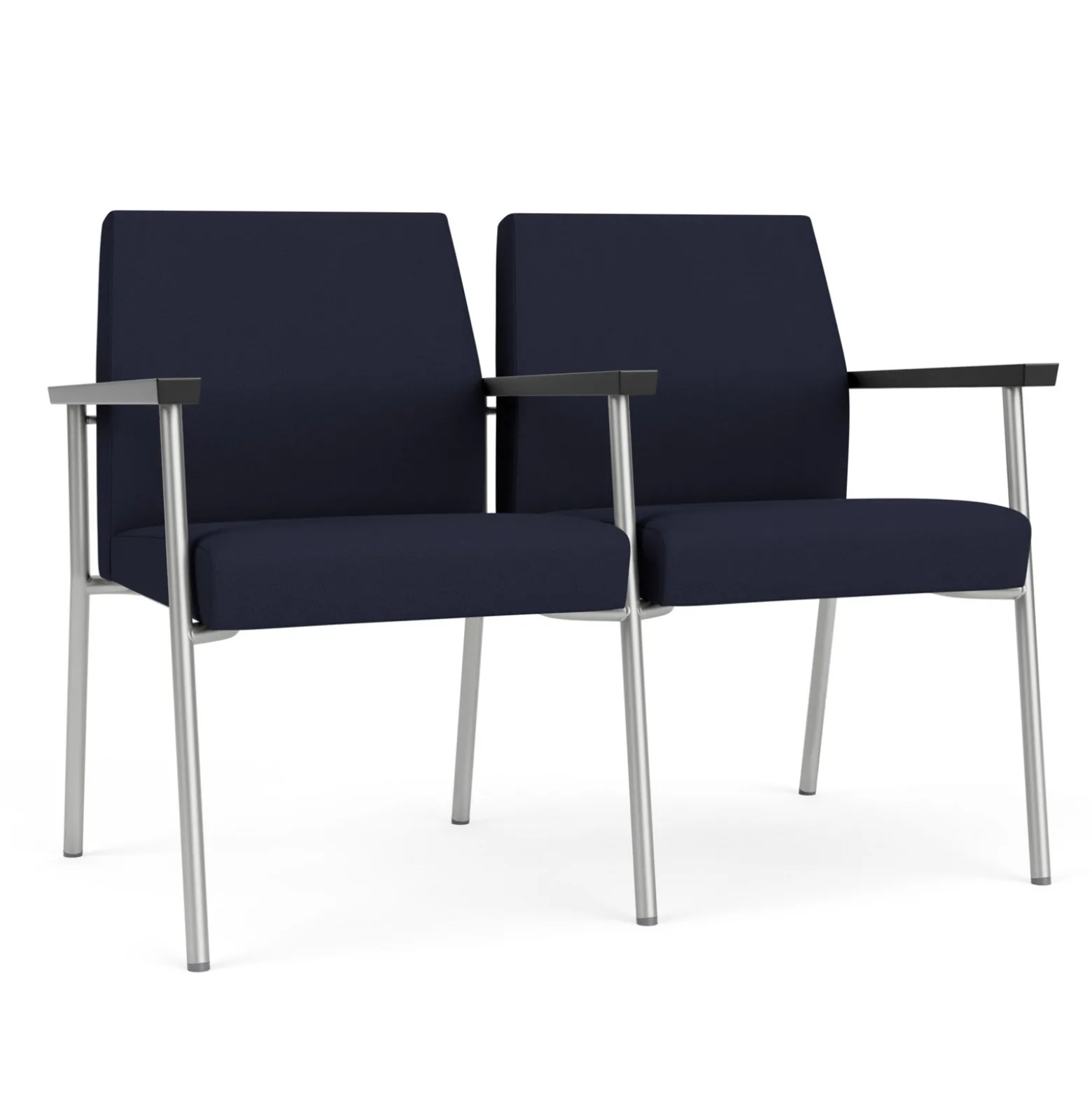 Uptown Two-Seater with Center Arms in Standard Fabric