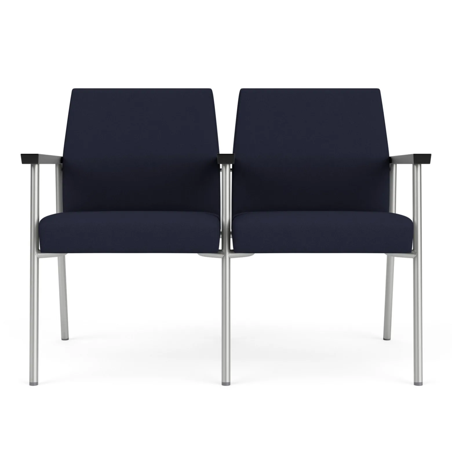 Uptown Two-Seater with Center Arms in Standard Fabric
