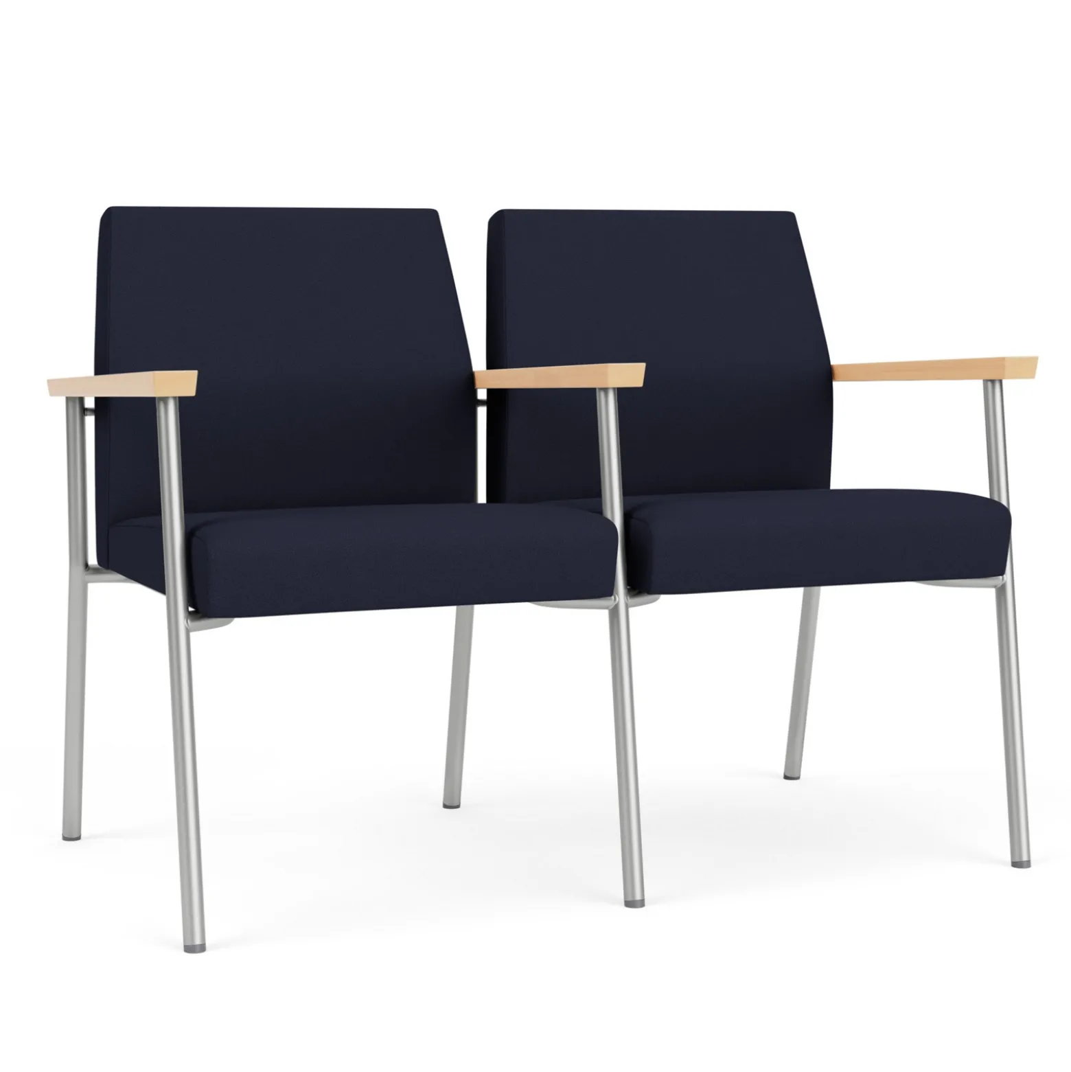 Uptown Two-Seater with Center Arms in Standard Fabric
