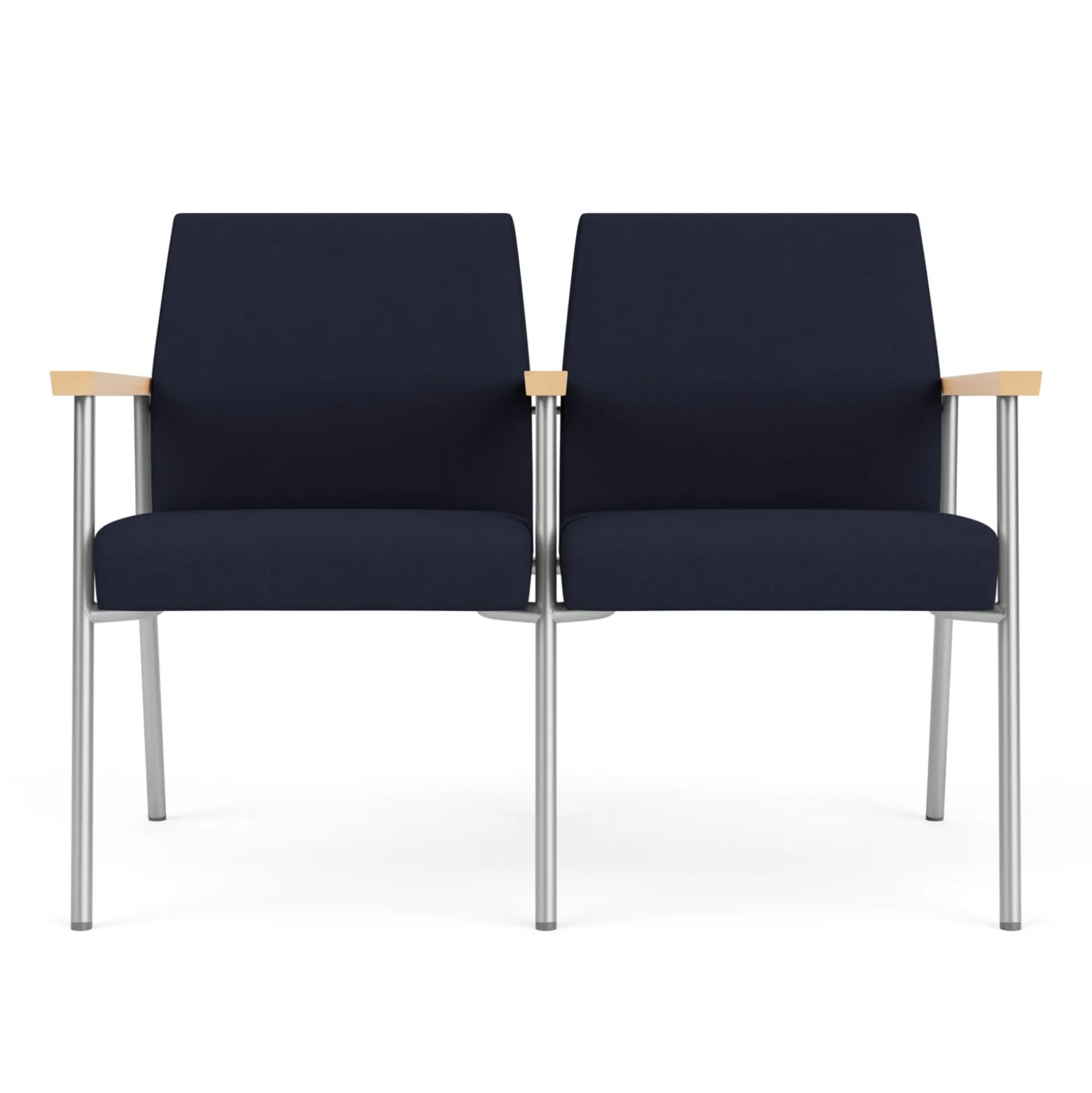Uptown Two-Seater with Center Arms in Standard Fabric