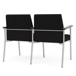 Uptown Two-Seater with Center Arms in Standard Fabric
