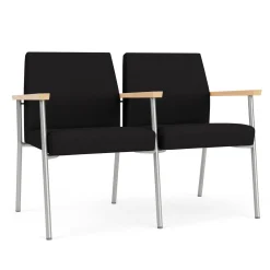 Uptown Two-Seater with Center Arms in Standard Fabric