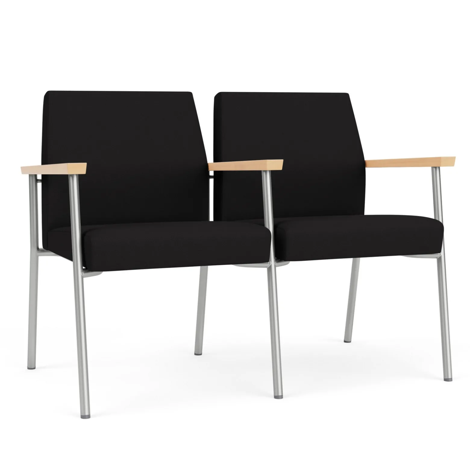 Uptown Two-Seater with Center Arms in Standard Fabric