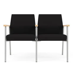 Uptown Two-Seater with Center Arms in Standard Fabric