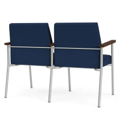 Uptown Two-Seater with Center Arm in Premium Upholstery