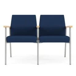Uptown Two-Seater with Center Arm in Premium Upholstery