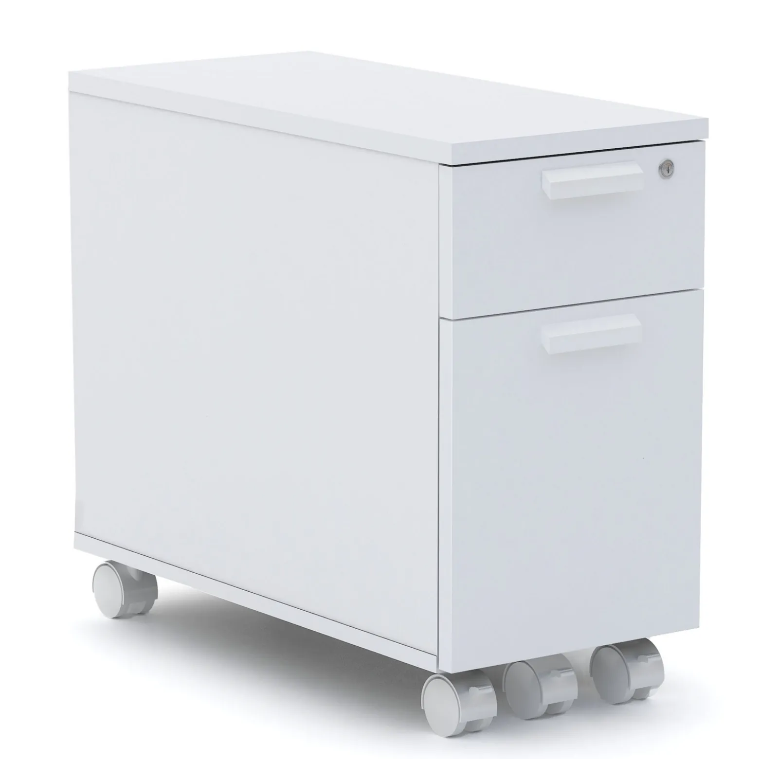 Upward 2 Drawer Mobile File Pedestal - 11"W x 24"D