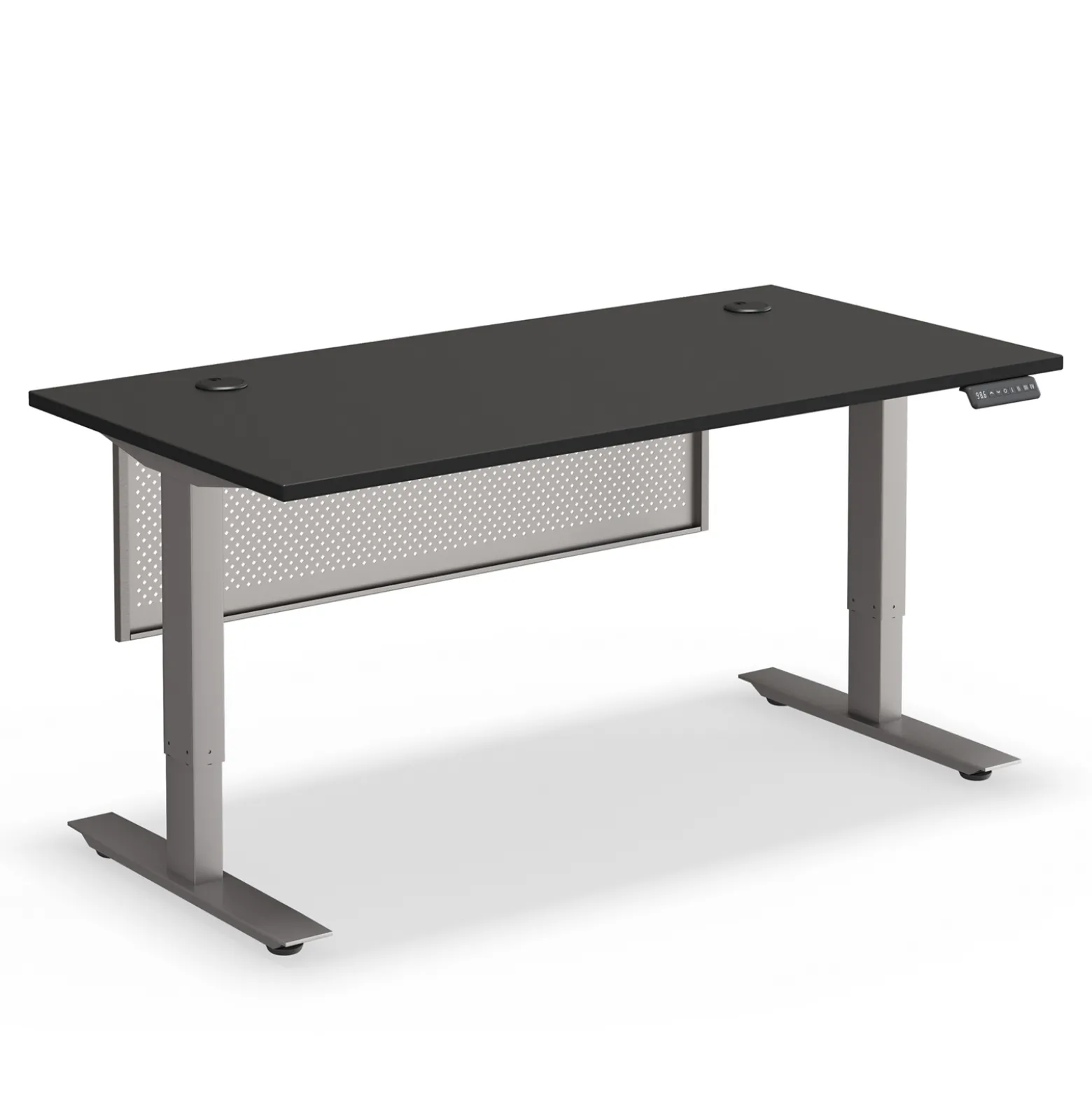 Upward Height Adjustable Standing Desk with Modesty Panel - 60"Wx30"D