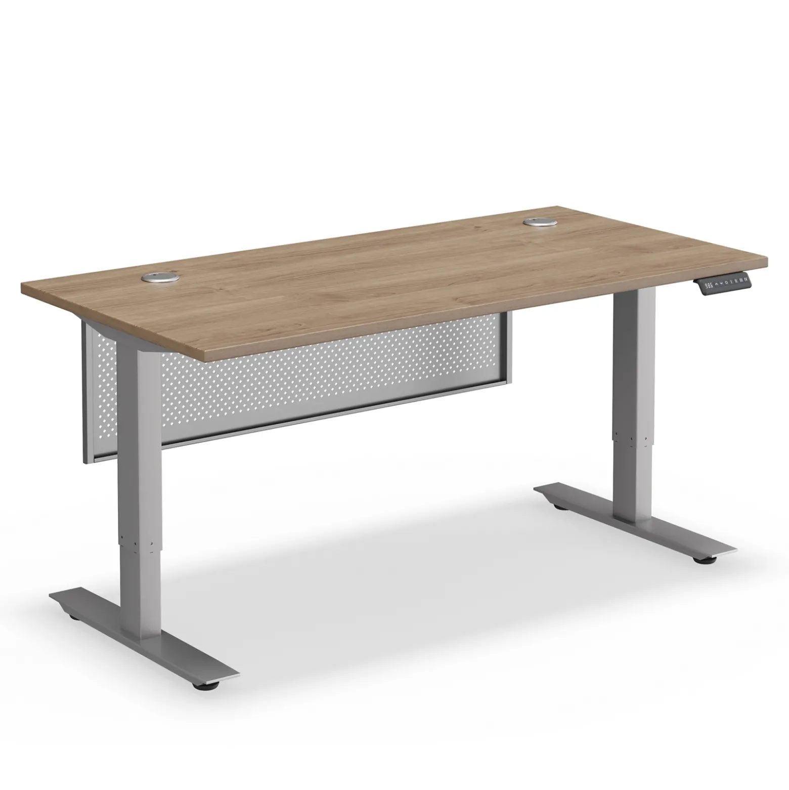 Upward Height Adjustable Standing Desk with Modesty Panel - 60"Wx30"D
