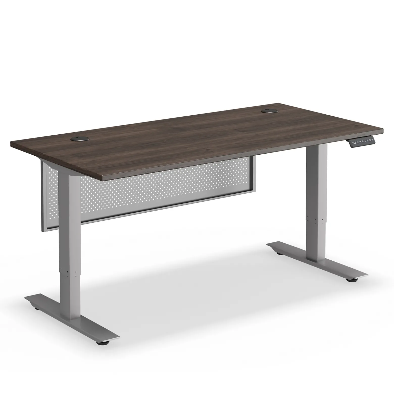 Upward Height Adjustable Standing Desk with Modesty Panel - 60"Wx30"D
