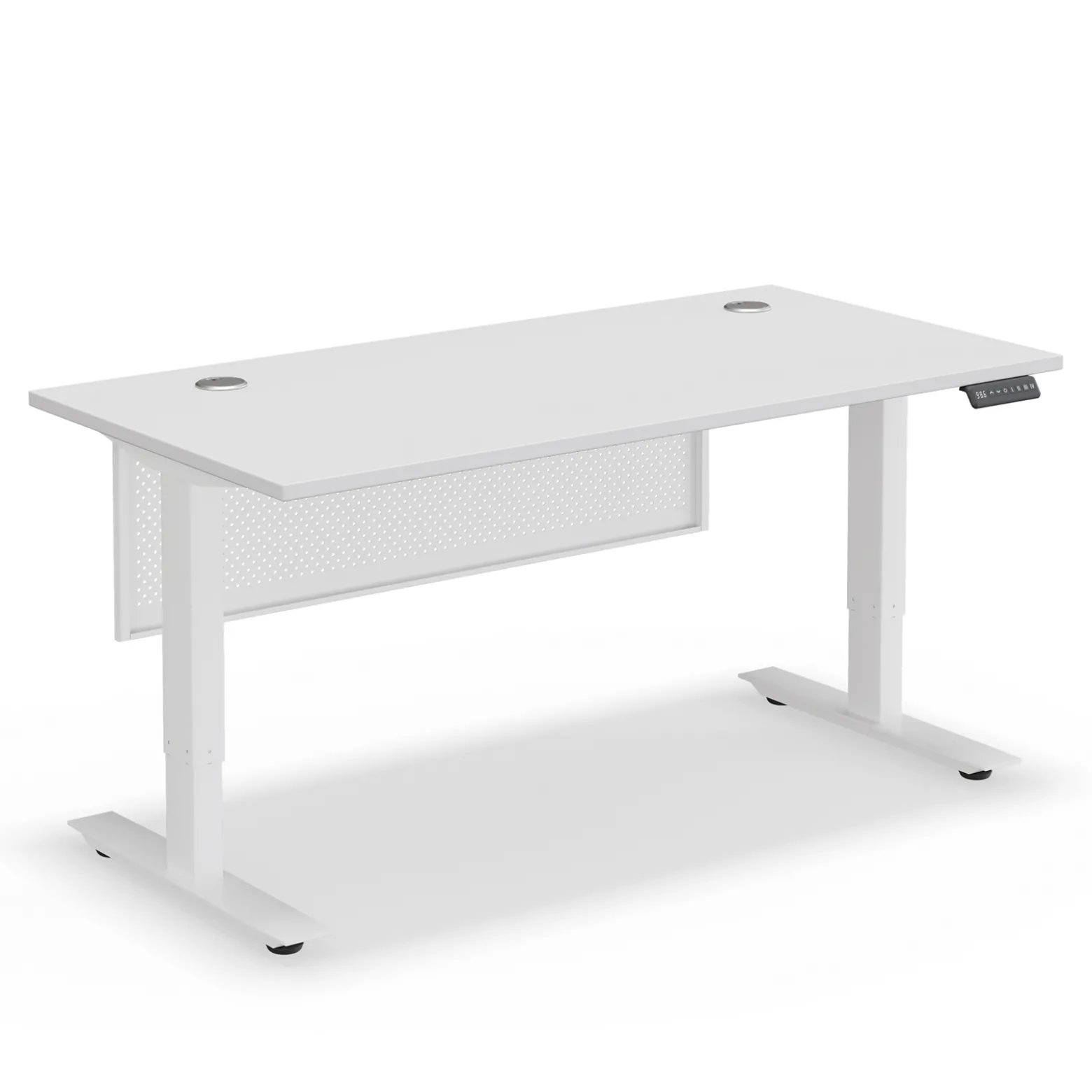 Upward Height Adjustable Standing Desk with Modesty Panel - 60"Wx30"D
