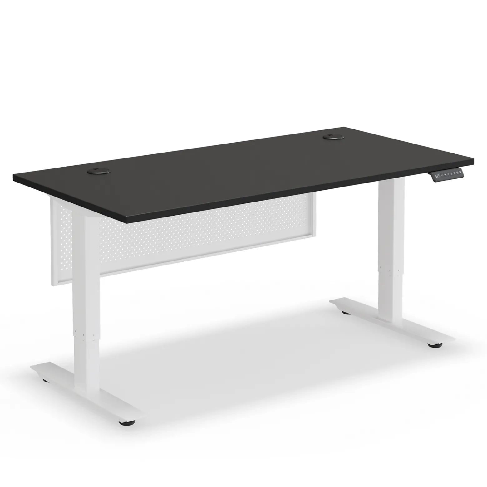 Upward Height Adjustable Standing Desk with Modesty Panel - 60"Wx30"D