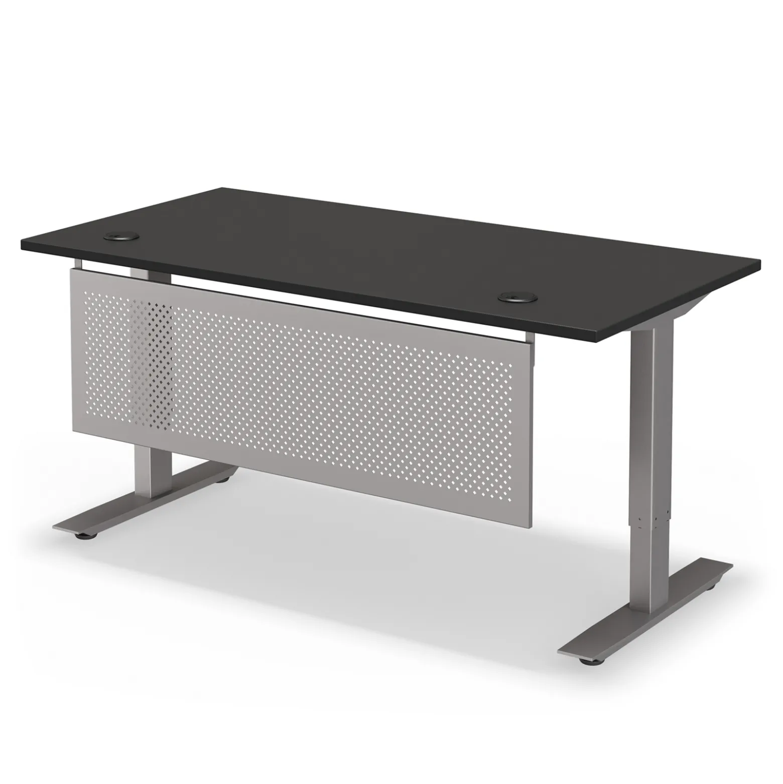 Upward Height Adjustable Standing Desk with Modesty Panel - 60"Wx30"D