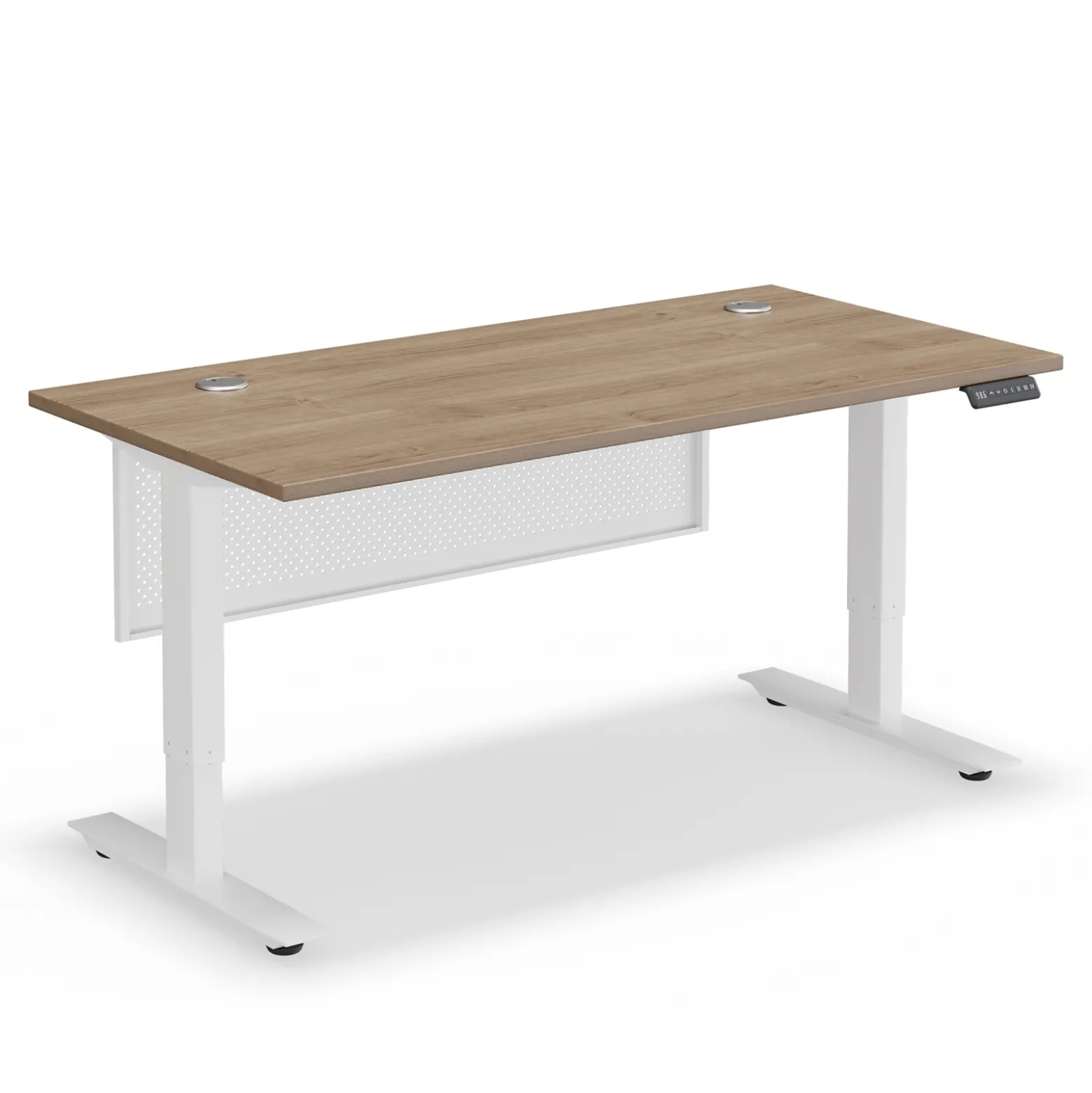 Upward Height Adjustable Standing Desk with Modesty Panel - 60"Wx30"D