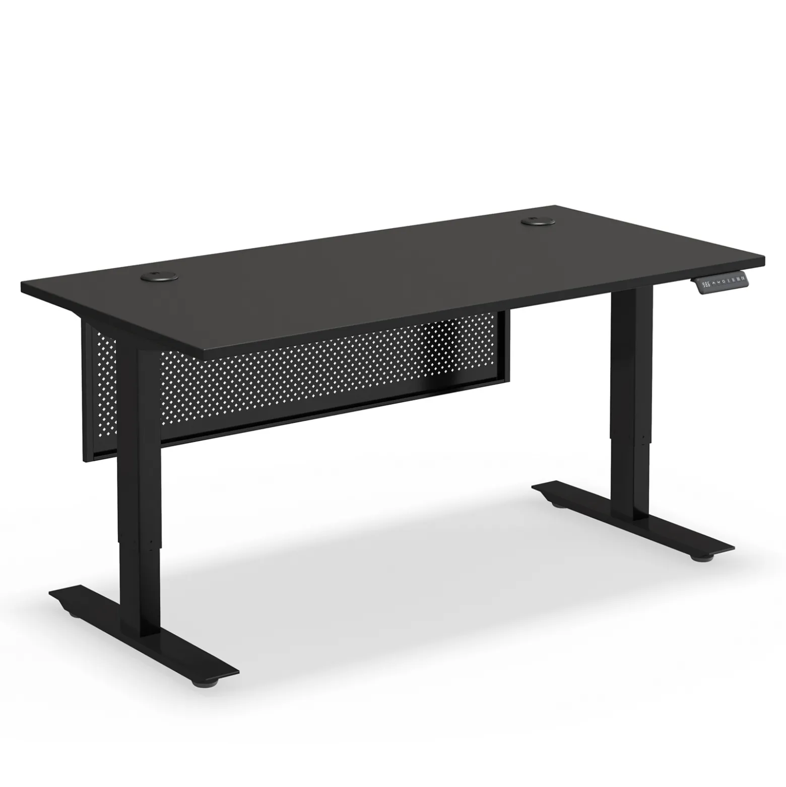 Upward Height Adjustable Standing Desk with Modesty Panel - 60"Wx30"D