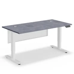 Upward Height Adjustable Standing Desk with Modesty Panel - 60