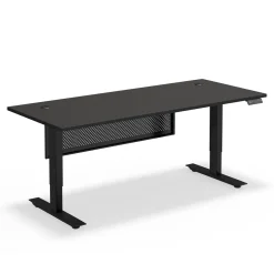Upward Height Adjustable Standing Desk with Modesty Panel - 72"Wx30"D