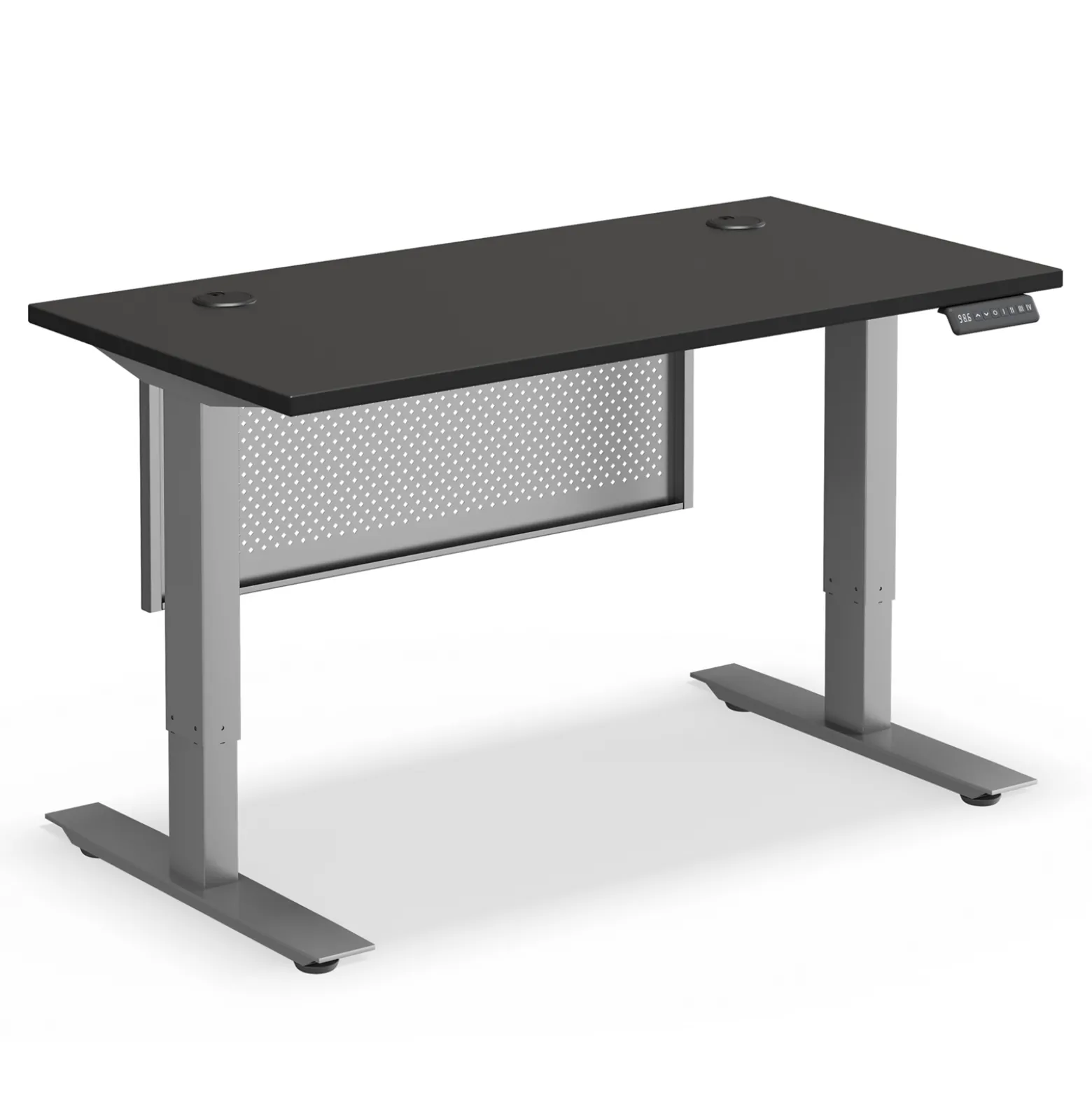 Upward Height Adjustable Standing Desk with Modesty Panel - 48"W x 24"D