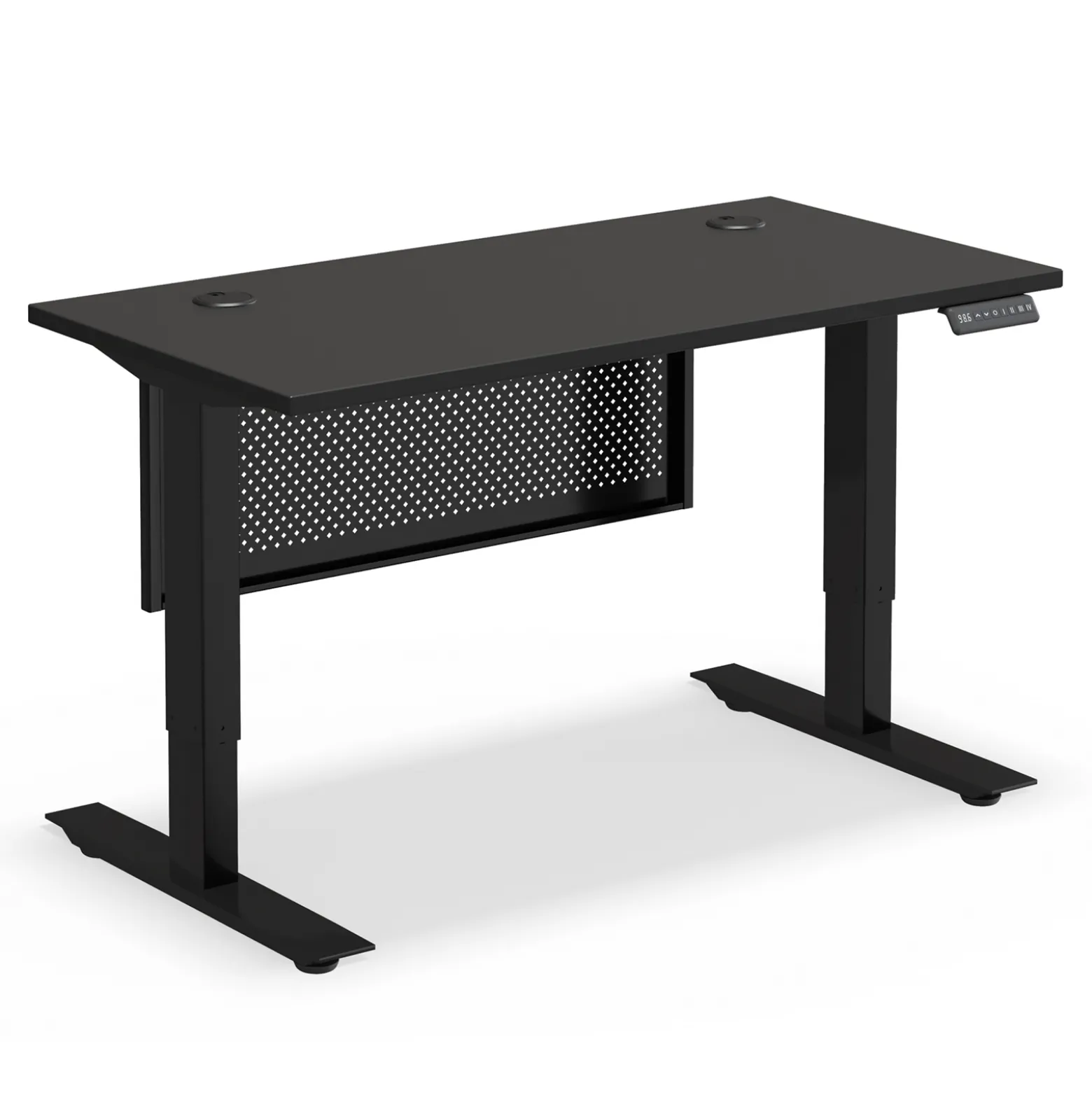 Upward Height Adjustable Standing Desk with Modesty Panel - 48"W x 24"D