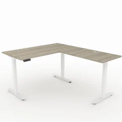 Upward Reversible Height Adjustable L-Shaped Standing Desk - 60