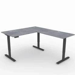 Upward Reversible Height Adjustable L-Shaped Standing Desk - 60