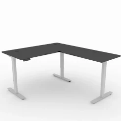 Upward Reversible Height Adjustable L-Shaped Standing Desk - 60