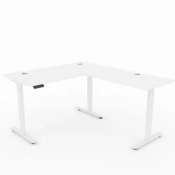 Upward Reversible Height Adjustable L-Shaped Standing Desk - 60