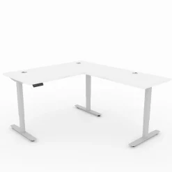 Upward Reversible Height Adjustable L-Shaped Standing Desk - 60