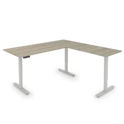 Upward Reversible Height Adjustable L-Shaped Standing Desk - 72