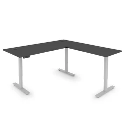 Upward Reversible Height Adjustable L-Shaped Standing Desk - 72