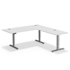 Upward Reversible Height Adjustable L-Shaped Standing Desk - 72