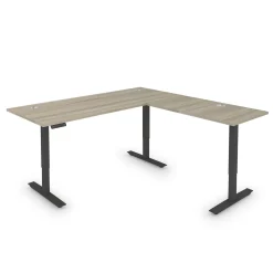 Upward Reversible Height Adjustable L-Shaped Standing Desk - 72