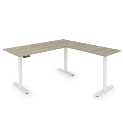Upward Reversible Height Adjustable L-Shaped Standing Desk - 72