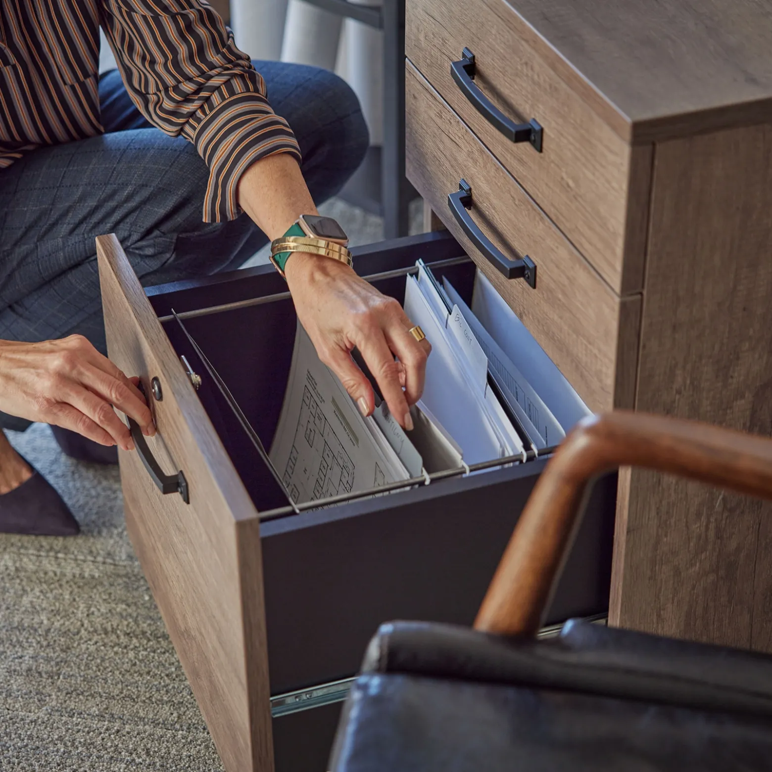 Urban 3-Drawer Mobile File Pedestal - 18"W x 20"D
