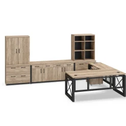 Urban L-Desk with Storage Set