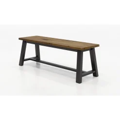 Urban Loft Bench with Wood Seat