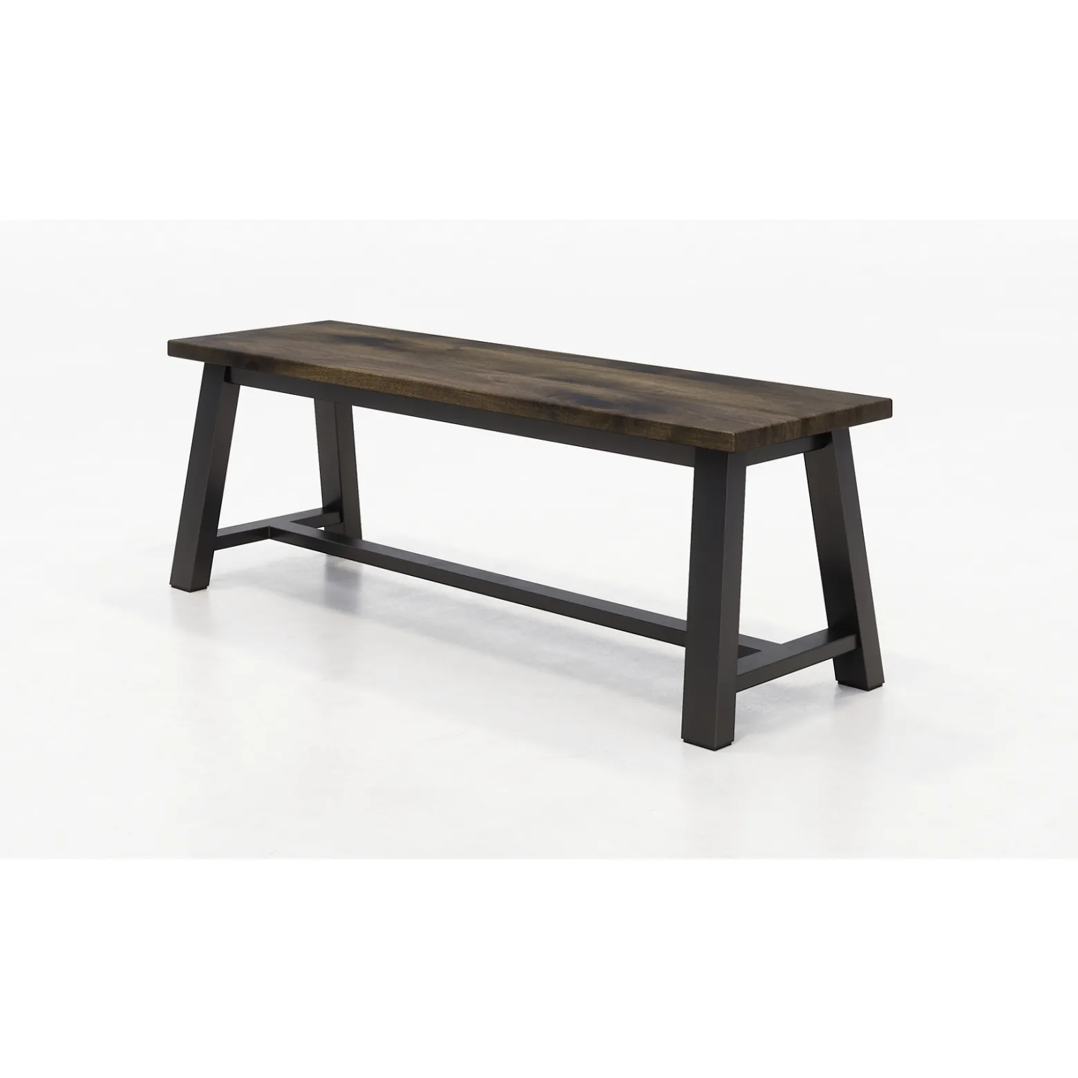 Urban Loft Bench with Wood Seat