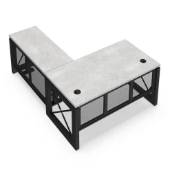 Urban L-Shaped Desk with Adjustable Height Right Return - 60